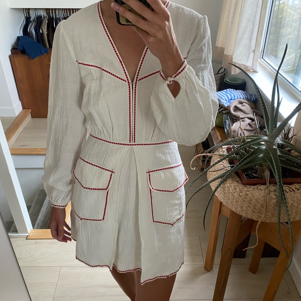 Stevie May white mini dress